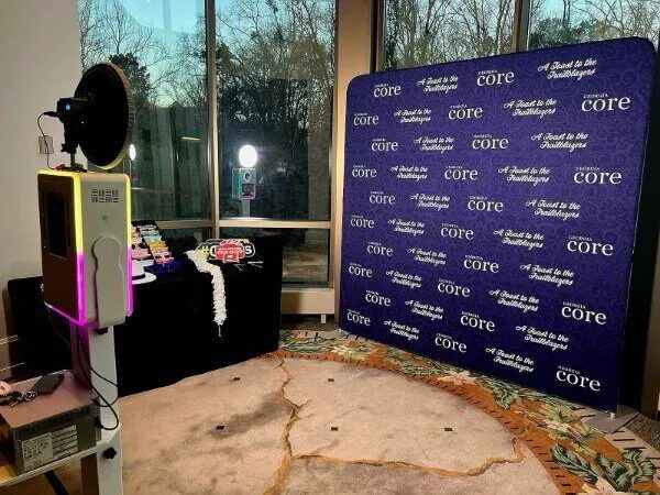 Iconic open-air photo booth set up at the Atlanta History Center