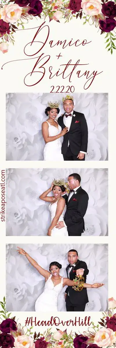 Wedding photo booth print strip