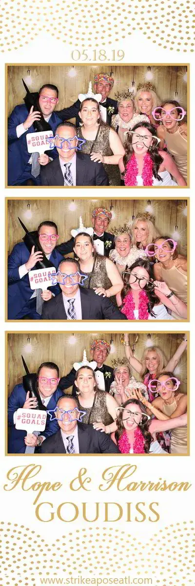 Wedding photo booth print strip