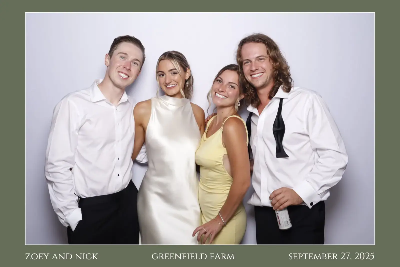 Wedding photo booth backdrop