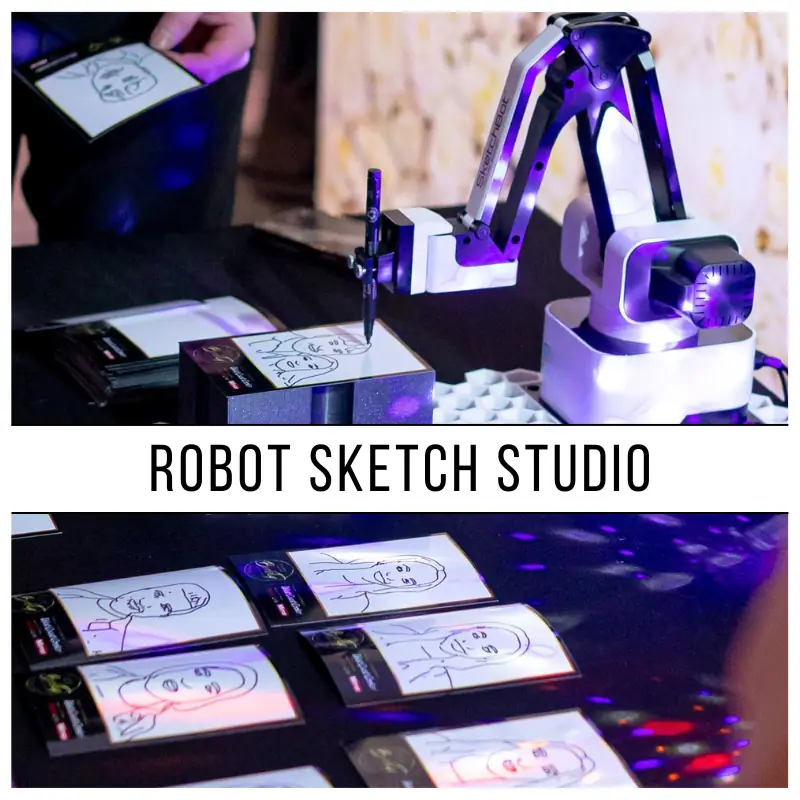 Robot Sketch Studio photo booth package