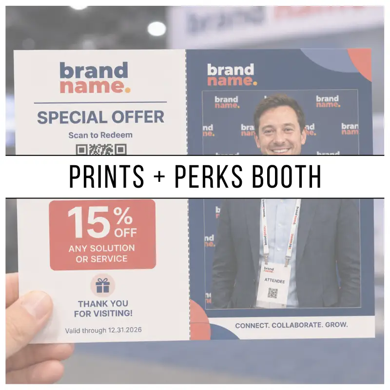 Prints + Perks Booth photo booth package