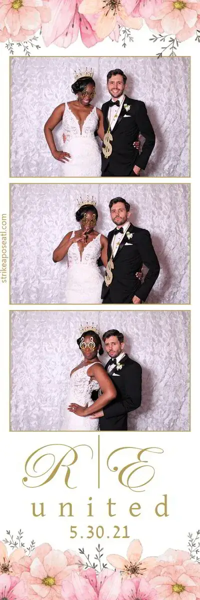 Wedding photo booth print strip