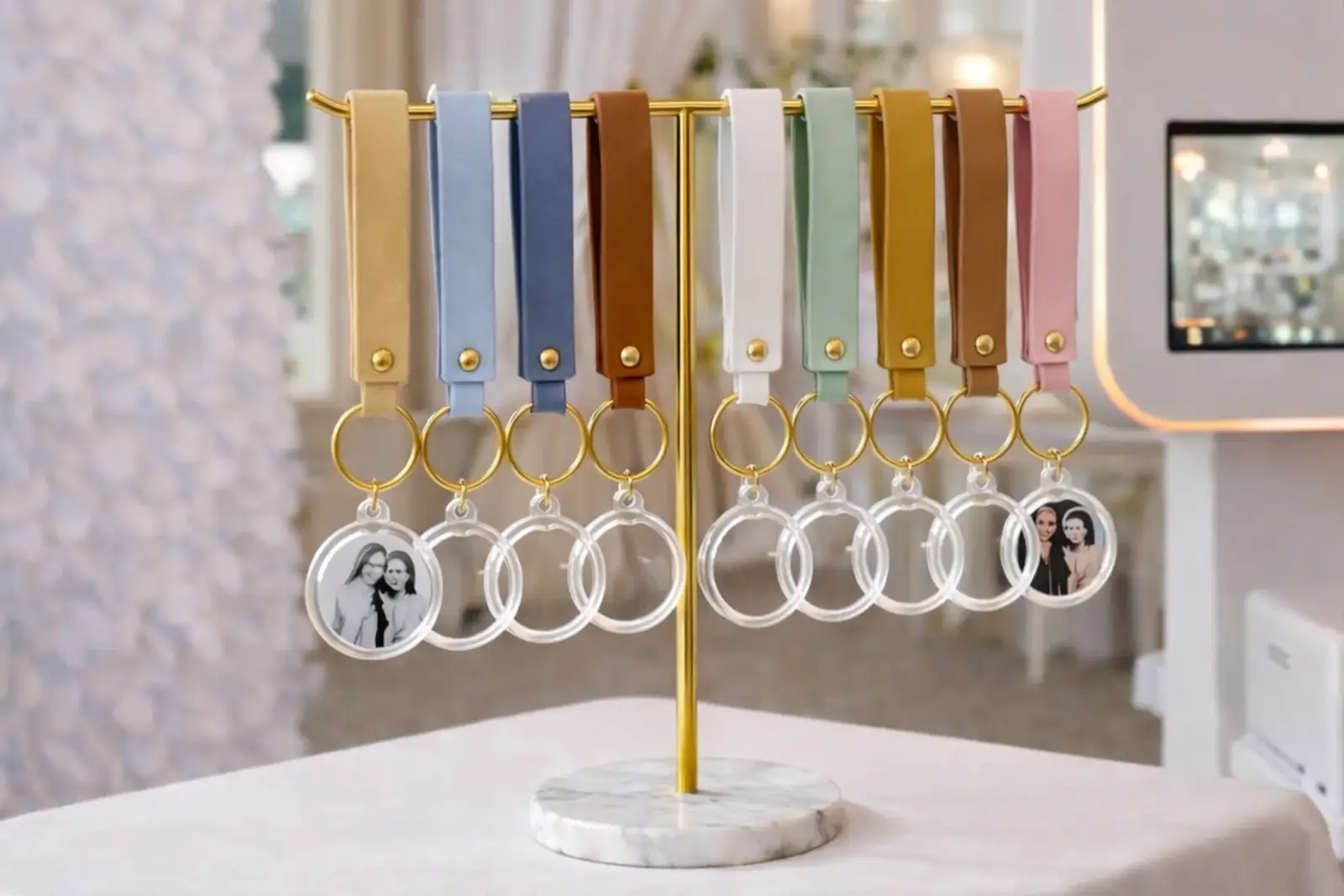 Wedding photo booth setup