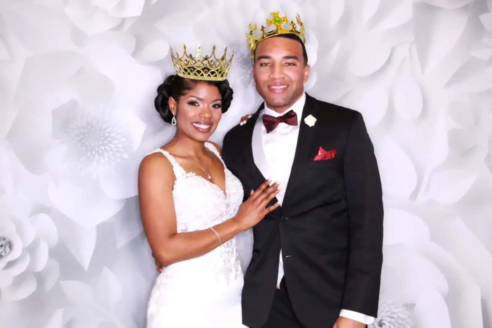 Wedding photo booth setup