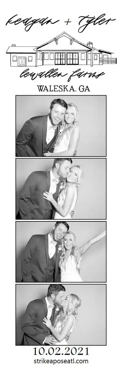Wedding photo booth print strip