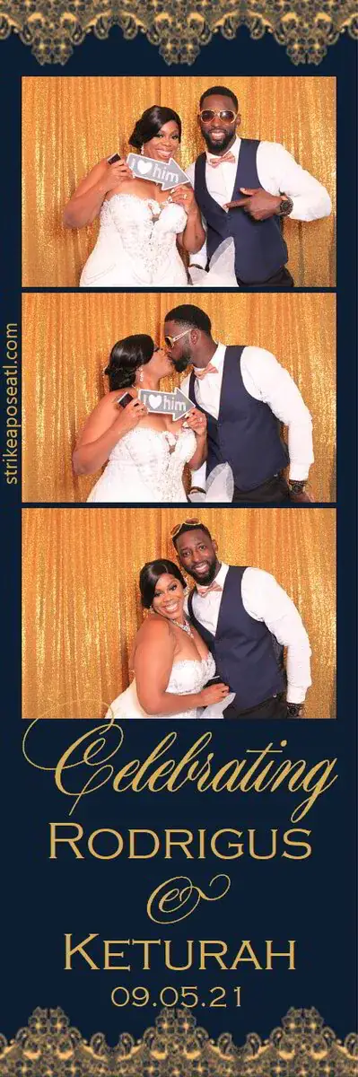 Wedding photo booth print strip