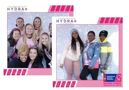 Making Strides event booth