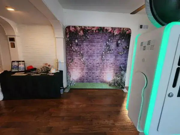 Photo booth backdrop option