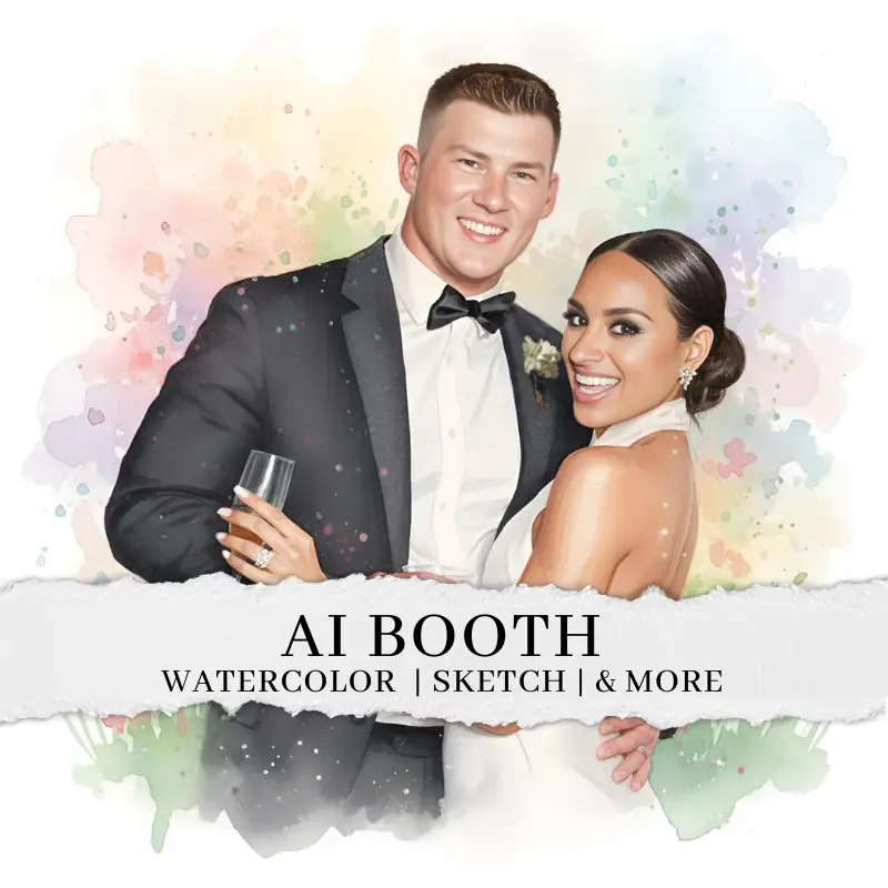AI Watercolor Booth photo booth package