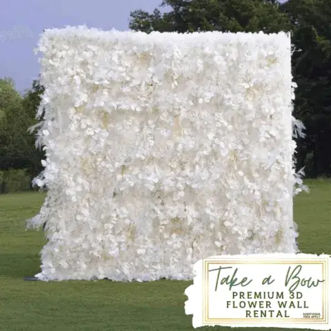 Take a Bow Flower Wall Rental